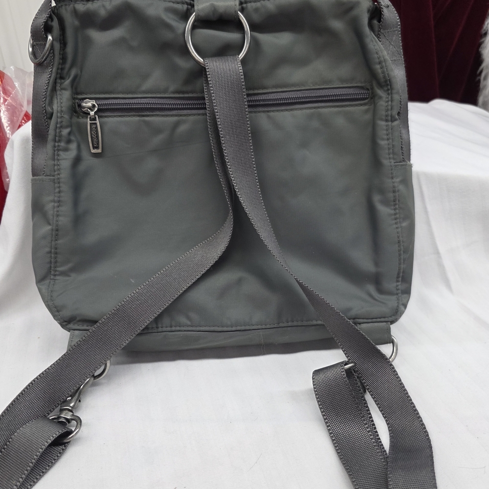 Gray Quilted Baggallini Backpack - image 2